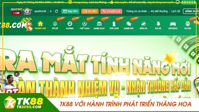 TK88 với hành trình phát triển thăng hoa