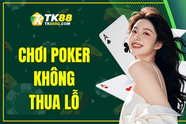 Chơi Poker không thua lỗ - Kinh nghiệm của chuyên gia TK88